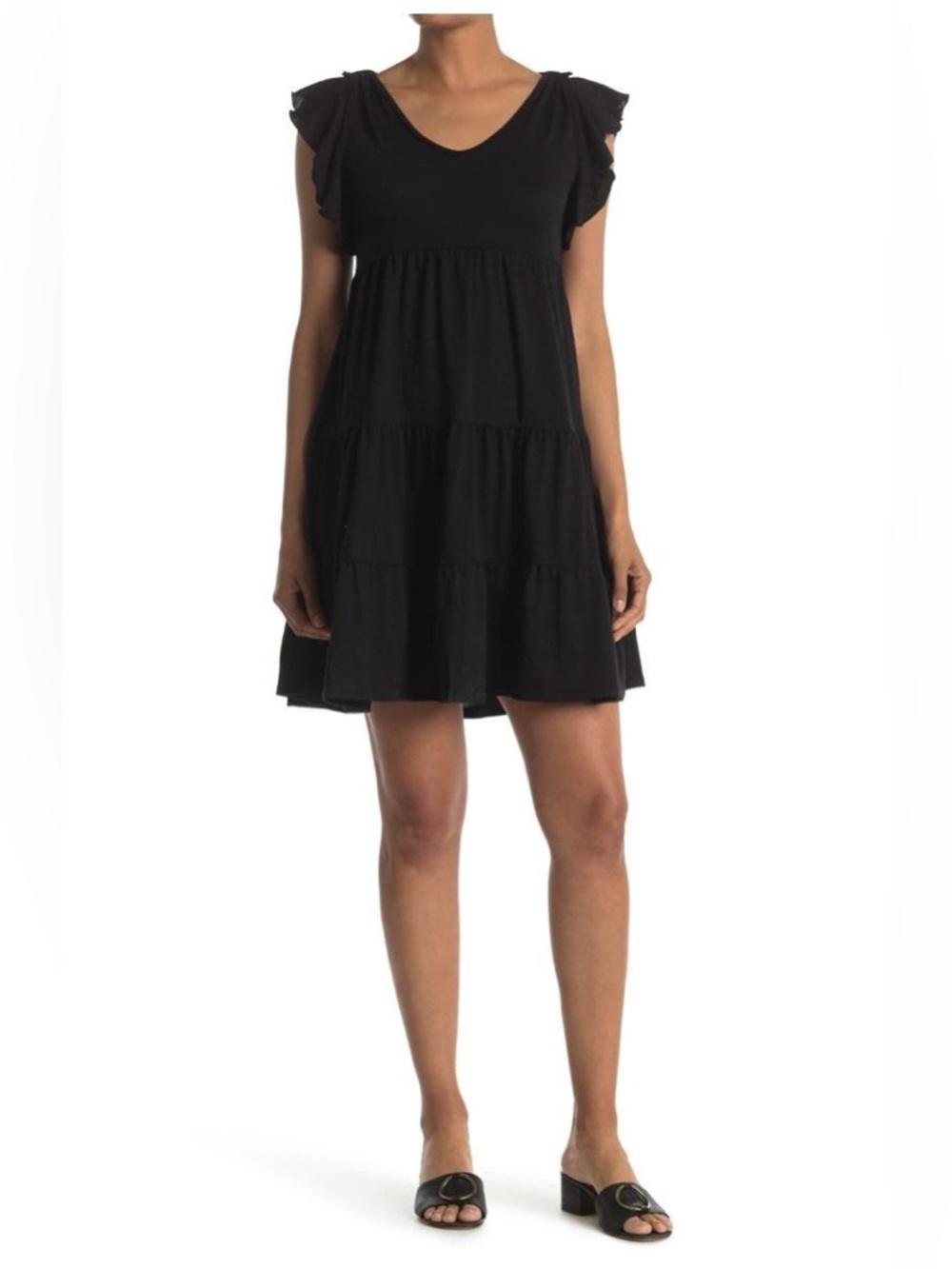 Max Studio Ruffle Cap Sleeve Tiered
Babydoll Dress | Size XL